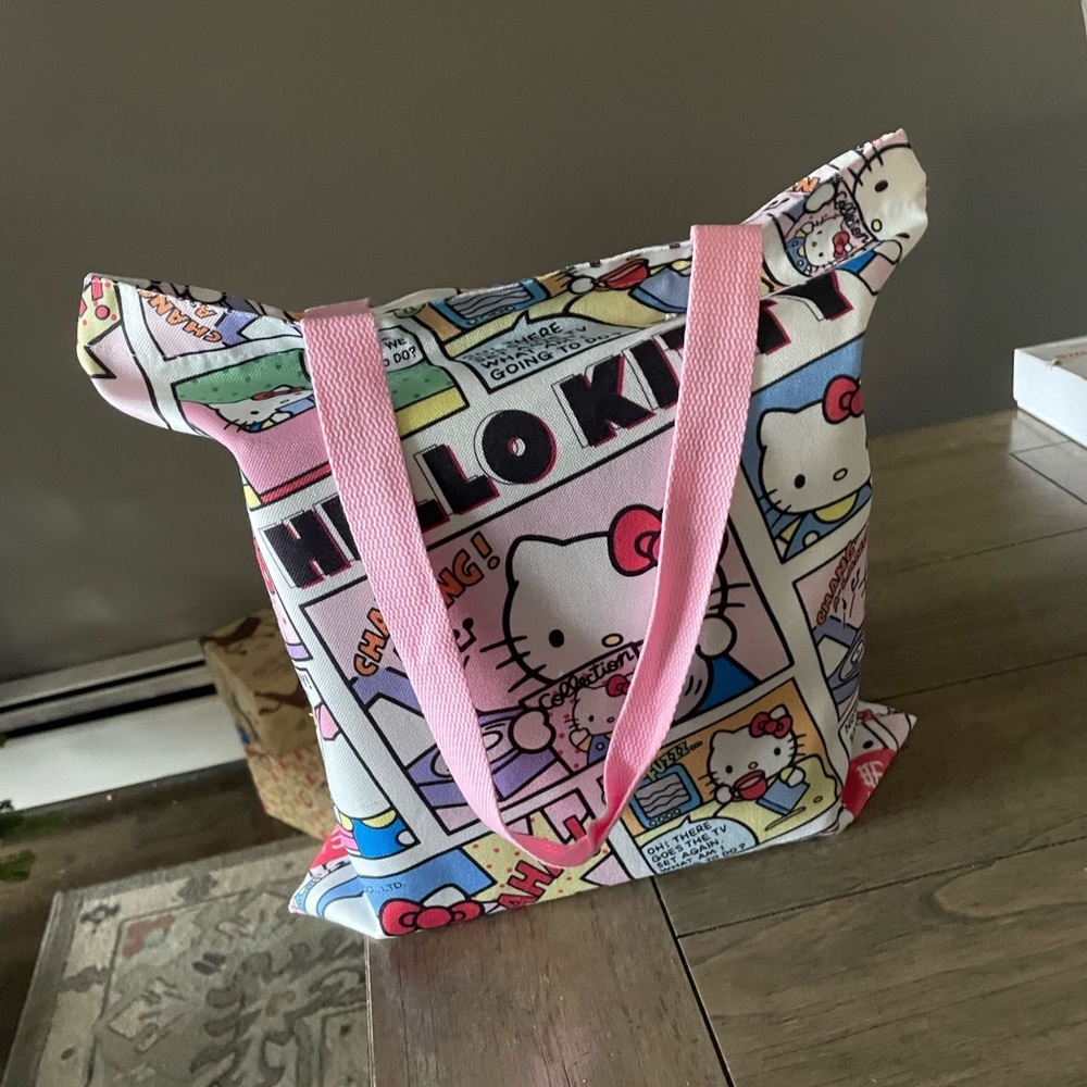 Hello Kitty- Comics Style Shoulder Canvas Bag - Picture 6 of 8